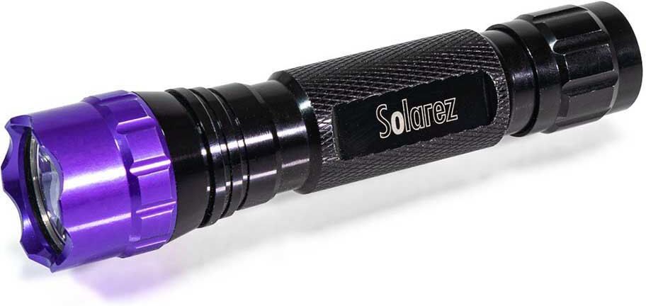 Solarez High Output Uv Flashlight 5w Black / Blue One Size unisex