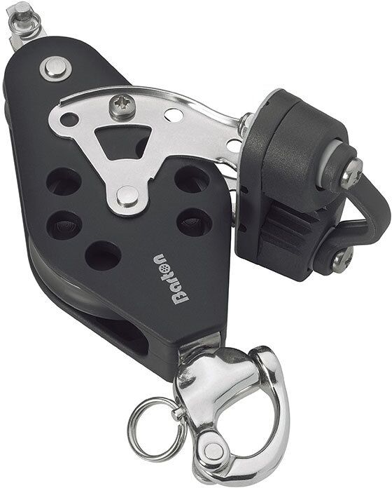 Barton Marine T4-5 Violin Pulley With Snap&becket&jaw Black One Size unisex