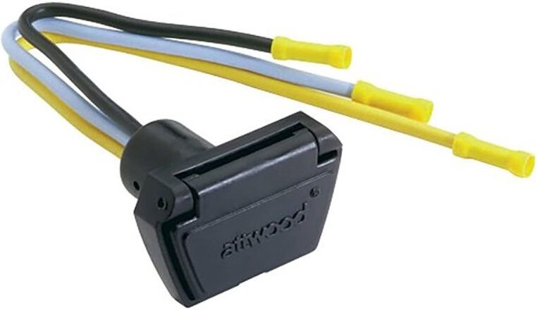 Attwood Electric Motors Power Supply 3 Conductors Male Connector 12-24v Black One Size unisex