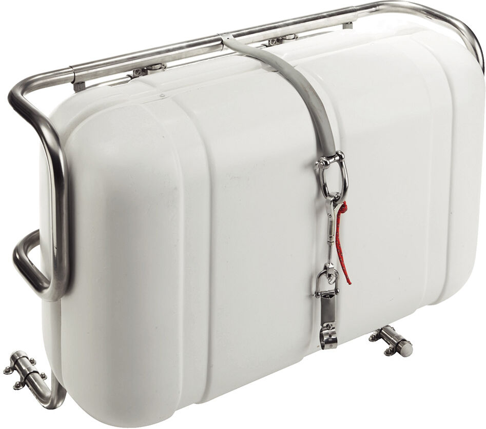 Oem Marine Quick Releae Liferaft Universal Support Grey / White 72-87 x 48-66 x 20-40 cm unisex