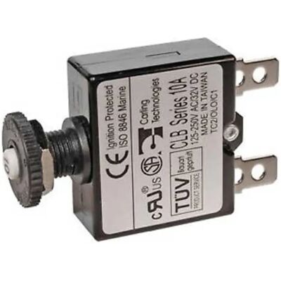Blue Sea Systems Push Button Reset Black 10 Amp unisex Blue Sea Systems Push Button Reset Black 10 Amp unisex