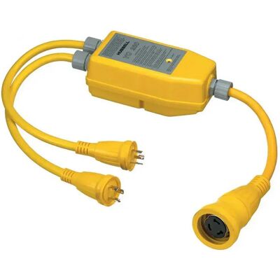 Hubbell Intelligent Y Adapter Female 125/to Male 50a 30a 250v One Size unisex Hubbell Intelligent Y Adapter Female 125/to Male 50a 30a 250v One Size unisex