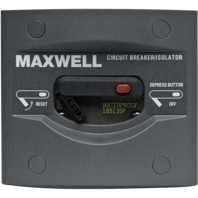 Maxwell Circuit Breaker Panel 12-24v Black 40A unisex Maxwell Circuit Breaker Panel 12-24v Black 40A unisex