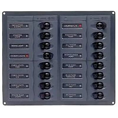 Bep Marine 904nm Circuit Breaker Panel Anthracite Grey 200 x 239 x 65 mm unisex Bep Marine 904nm Circuit Breaker Panel Anthracite Grey 200 x 239 x 65 mm unisex