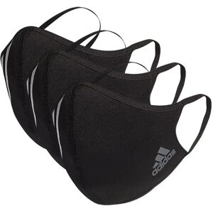 Adidas 4 Stripes Face Mask 3 Units Black / White M Men Adidas 4 Stripes Face Mask 3 Units Black / White M Men