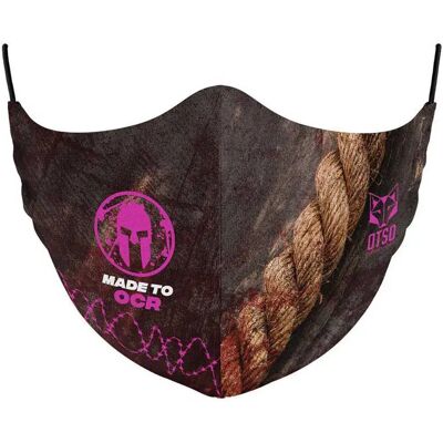 OTSO FM-MTOCR20-USM Face Mask - Brown & Pink - Face Mask OTSO FM-MTOCR20-USM Face Mask - Brown & Pink - Face Mask