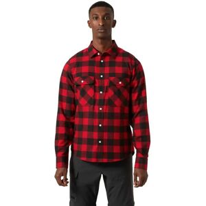 Helly Hansen Lokka Organic Flannel Long Sleeve Shirt Red Buffalo Check M Men Helly Hansen Lokka Organic Flannel Long Sleeve Shirt Red Buffalo Check M Men