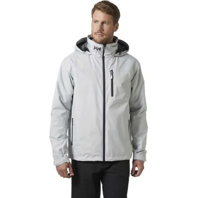 Helly Hansen Crew Hooded Midlayer 2 Jacket Grey Fog 2XL Men Helly Hansen Crew Hooded Midlayer 2 Jacket Grey Fog 2XL Men