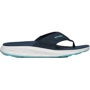 Strike Footwear Narrowtooth Flip Flops Navy Washed Leather / Blue UK 7 Men Strike Footwear Narrowtooth Flip Flops Navy Washed Leather / Blue UK 7 Men