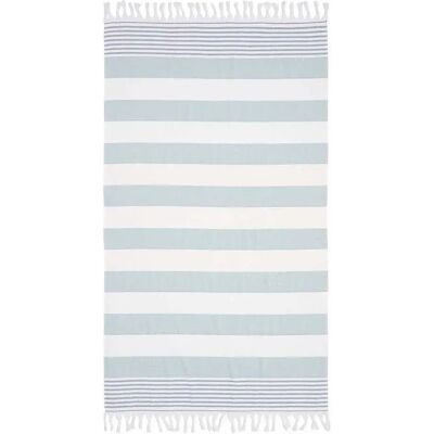 Sea Ranch Beach Towel White / Dusty Green One Size unisex Sea Ranch Beach Towel White / Dusty Green One Size unisex