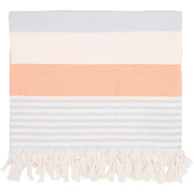 Sea Ranch Beach Towel Pearl / Vista Blue / Light Orange One Size unisex Sea Ranch Beach Towel Pearl / Vista Blue / Light Orange One Size unisex