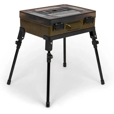 Korum Mega Blox Station Fully Loaded Table Brown One Size unisex Korum Mega Blox Station Fully Loaded Table Brown One Size unisex