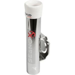 Seanox Stainless Steel White Rubber Closed Rod Holder Silver / White One Size unisex Seanox Stainless Steel White Rubber Closed Rod Holder Silver / White One Size unisex