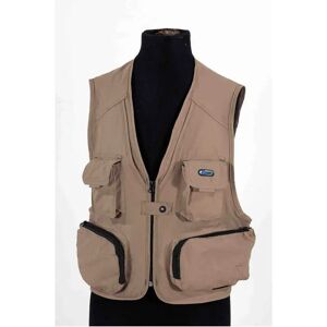Zunzun Nida Fishing Vest Clear Brown 2XL Men Zunzun Nida Fishing Vest Clear Brown 2XL Men
