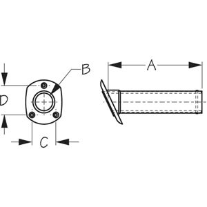 Sea-dog Line Flush Rod Holder One Size unisex Sea-dog Line Flush Rod Holder One Size unisex