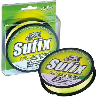 Sufix Key Lime IGFA Fishing Line - 80LB, 0.86mm, 37kg Sufix Key Lime IGFA Fishing Line - 80LB, 0.86mm, 37kg