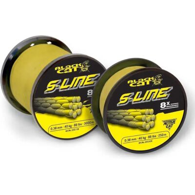 Black Cat S-line 3000m Yellow 0.38mm - Fishing line Black Cat S-line 3000m Yellow 0.38mm - Fishing line