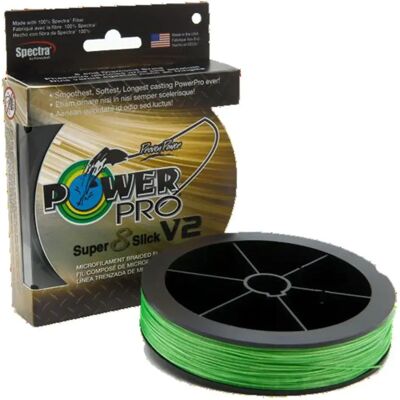 Power Pro Super 8 Slick V2 Braided Line - 135 M - Green - Fishing Line Power Pro Super 8 Slick V2 Braided Line - 135 M - Green - Fishing Line