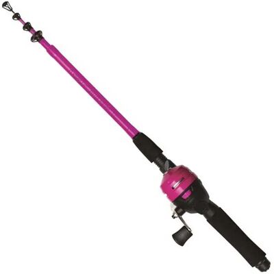 Kinetic Little Viking CC Rosa/Fuchsia 5.6" Telescopic Fishing Set Kinetic Little Viking CC Rosa/Fuchsia 5.6" Telescopic Fishing Set