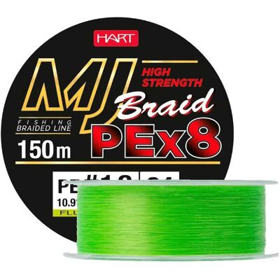 Hart Mj Braided Line 150 M Green 0.105 mm unisex Hart Mj Braided Line 150 M Green 0.105 mm unisex