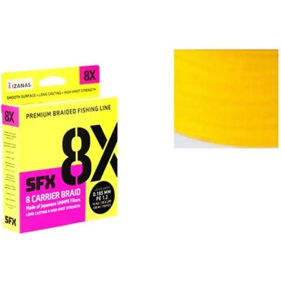 Sufix SFX 8X Hot Yellow - Braided Line - 275M Sufix SFX 8X Hot Yellow - Braided Line - 275M