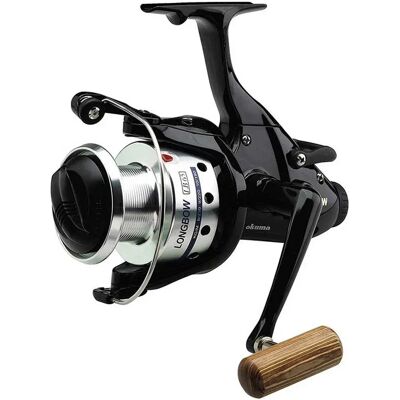 Okuma Longbow Baitfeeder Fishing Reel - Silver Okuma Longbow Baitfeeder Fishing Reel - Silver