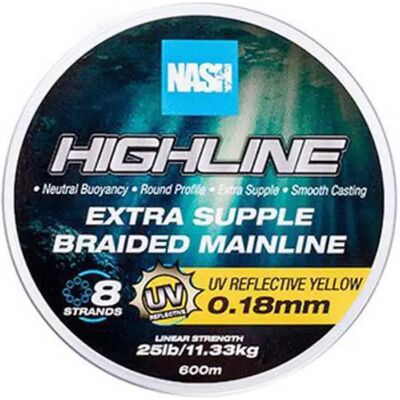 Nash Highline Floating UV Yellow - Fishing Line Nash Highline Floating UV Yellow - Fishing Line