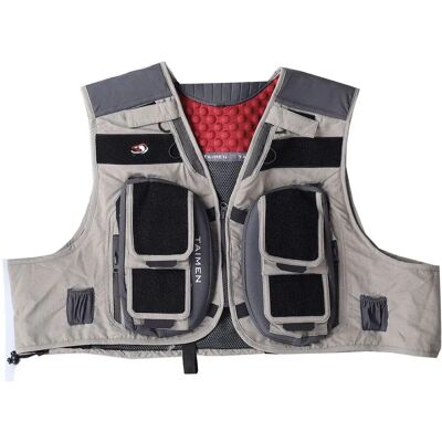 Taimen Rauchua Fly Fishing Fishing Vest Tan XS Men Taimen Rauchua Fly Fishing Fishing Vest Tan XS Men