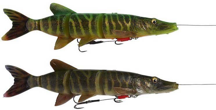 Savage Gear 4d Line Thru Pike Slow Sinking Soft Lure 110g 250 Mm 01-Striped Pike One Size unisex