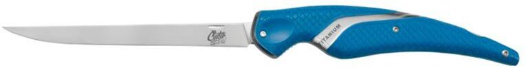 Cuda Titanium Bonded Folding Fillet Knife Grey 17 cm unisex