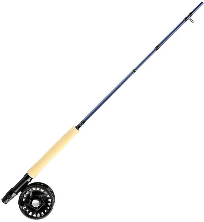 Shakespeare Carbon Rod/reel/line/leader/flybox/flys Fly Fishing Combo Blue 2.44 m unisex