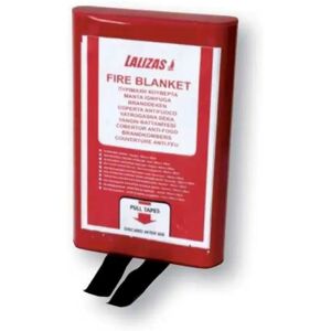 Lalizas Fire Blanket PVC Case 100 x 100 cm unisex Lalizas Fire Blanket PVC Case 100 x 100 cm unisex