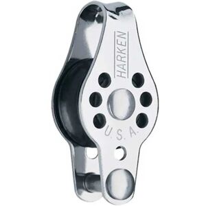 Harken Single Micro Pulley With Support Silver / Black One Size unisex Harken Single Micro Pulley With Support Silver / Black One Size unisex