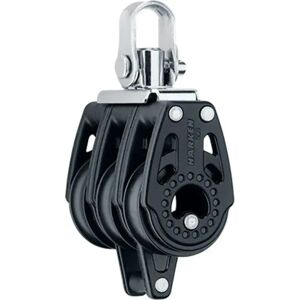 Harken Triple Swivel Carbo Block With Becket Support 29 Mm Black / Silver One Size unisex Harken Triple Swivel Carbo Block With Becket Support 29 Mm Black / Silver One Size unisex