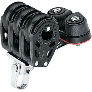Harken Triple Carbo Block With Cam Cleat Pulley 29 Mm Black / Silver One Size unisex Harken Triple Carbo Block With Cam Cleat Pulley 29 Mm Black / Silver One Size unisex