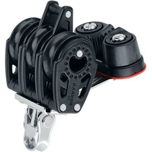 Harken Triple Carbo Block With Cam Cleat And Becket Pulley 29 Mm Black / Silver One Size unisex Harken Triple Carbo Block With Cam Cleat And Becket Pulley 29 Mm Black / Silver One Size unisex