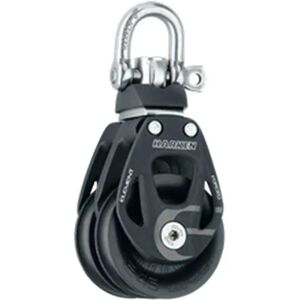 Harken Element Double Swivel Block Pulley 45 Mm Black / Silver One Size unisex Harken Element Double Swivel Block Pulley 45 Mm Black / Silver One Size unisex
