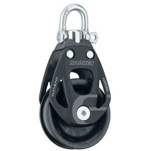 Harken Single Swivel Pulley 80 Mm Black / Silver One Size unisex Harken Single Swivel Pulley 80 Mm Black / Silver One Size unisex
