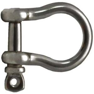 Talamex Bow Round Shackle 10 Units Silver 8 mm unisex Talamex Bow Round Shackle 10 Units Silver 8 mm unisex