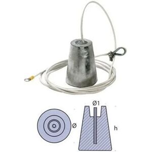 Tecnoseal Suspended Anode Grey 80 mm unisex Tecnoseal Suspended Anode Grey 80 mm unisex