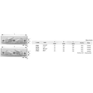 Lalizas Skene Inox 316 Right Chocks 6 mm unisex Lalizas Skene Inox 316 Right Chocks 6 mm unisex