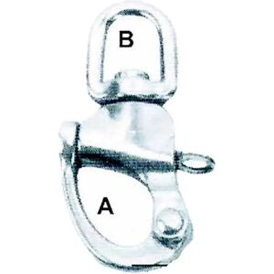 Lalizas Swivel Snap Aisi 316 Shackle Silver 22 mm unisex Lalizas Swivel Snap Aisi 316 Shackle Silver 22 mm unisex