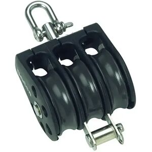 Barton Marine Triple Swivel Pulley With Rope Support 385kg 10 Mm Black 45 x 130 mm unisex Barton Marine Triple Swivel Pulley With Rope Support 385kg 10 Mm Black 45 x 130 mm unisex