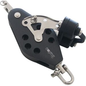 Barton Marine Triple Swivel Pulley With Rope Support/cleam Cleat 385kg 10 Mm Black 45 x 178 mm unisex Barton Marine Triple Swivel Pulley With Rope Support/cleam Cleat 385kg 10 Mm Black 45 x 178 mm unisex