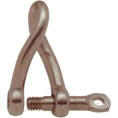 Goldenship Long Twist Shackle - Marine Grade Stainless Steel - 15 Units Goldenship Long Twist Shackle - Marine Grade Stainless Steel - 15 Units