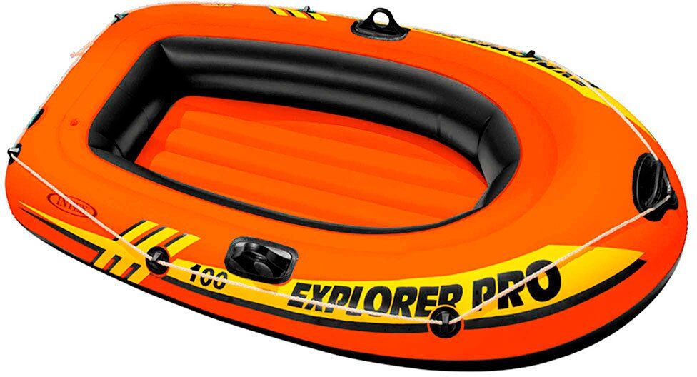 Intex Explorer Pro 100 Inflatable Boat Orange 1 Place unisex