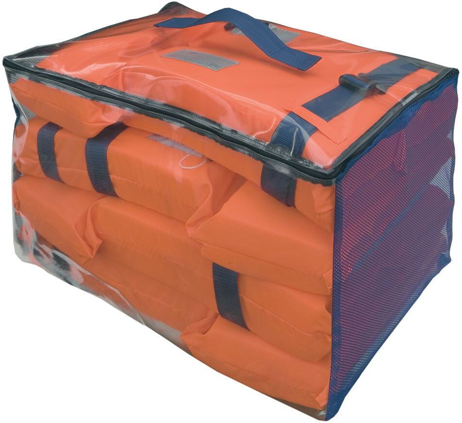 Besto Bag With 4 Adult Gulf Life Jacket Orange One Size unisex
