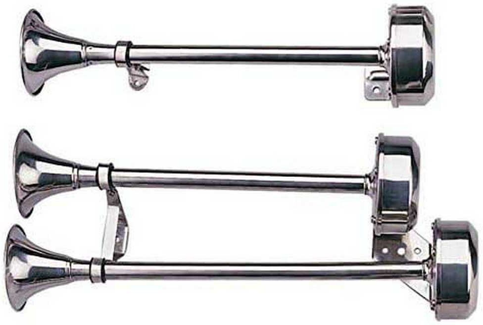 Talamex Horn Double 463 Mm 12v Stainless Steel One Size unisex