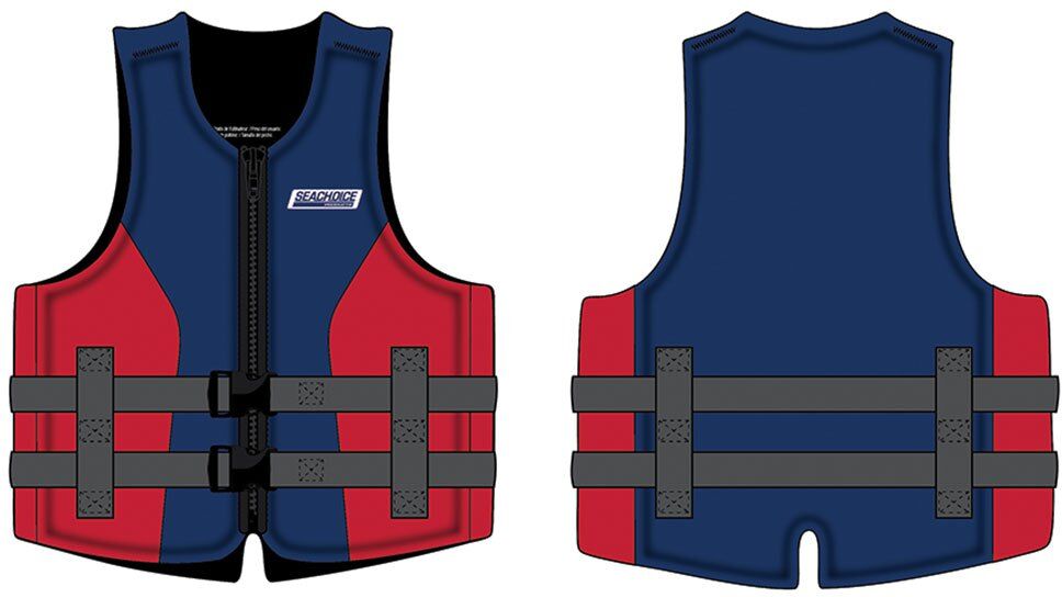 Seachoice Evoprene Pfd Life Jacket Blue / Red 2XL-3XL unisex