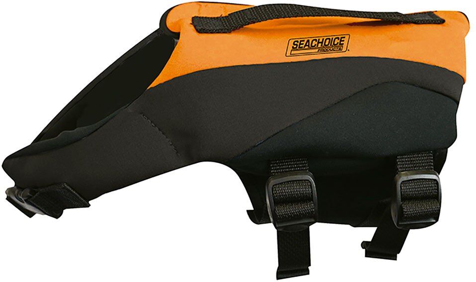 Seachoice Neoprene Dog Life Vest Orange / Black 50-90 Lbs unisex